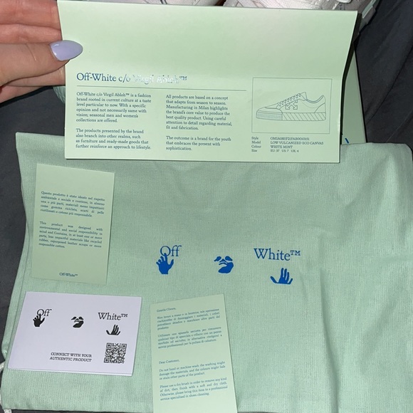 Off-White low vulcanized eco canvas - Picture 4 of 4